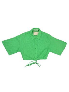 Ownley Cropped Shirt in Midori